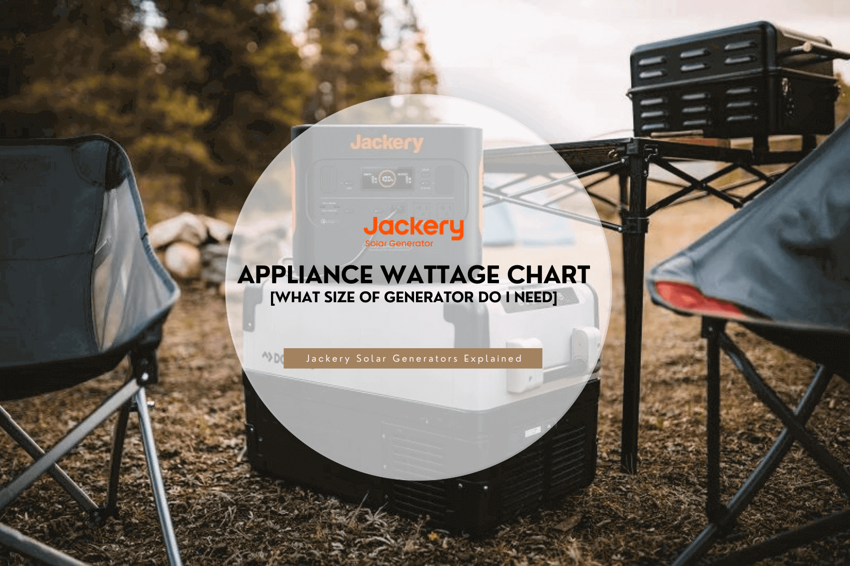 Appliance Wattage Chart: What Size of Jackery Do I Need?