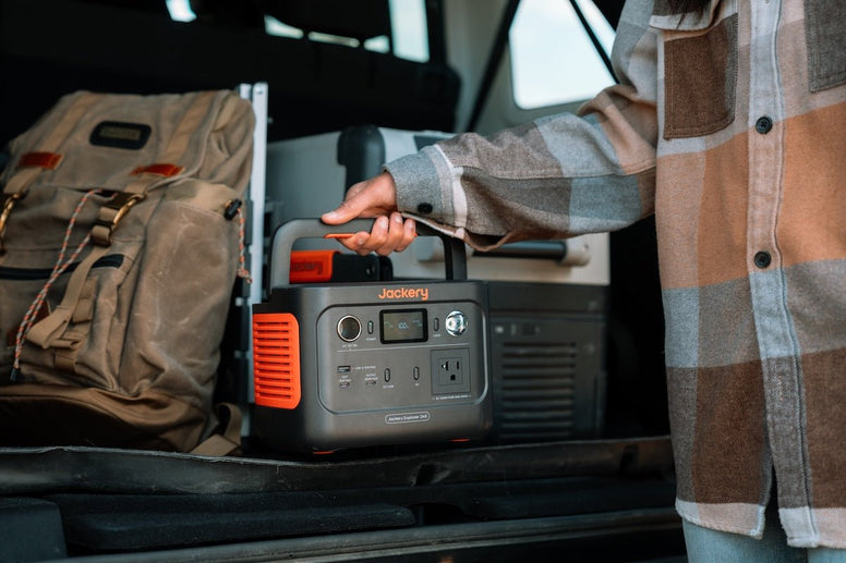 How to Charge Jackery 240 v2 via Wall Outlet, Solar Panels, and Car Outlet - Jackery