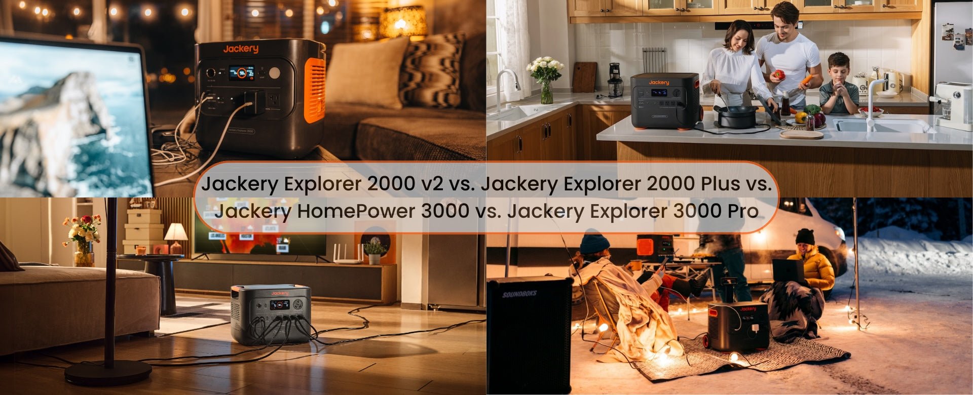 Product Comparison: Jackery 2000 v2 vs. 2000 Plus vs. HomePower 3000 vs. 3000 Pro