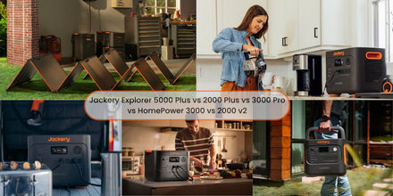 Product Comparison: Jackery 5000 Plus vs. HomePower 3000 vs. 3000 Pro vs. 2000 Plus vs. 2000 v2 - Jackery