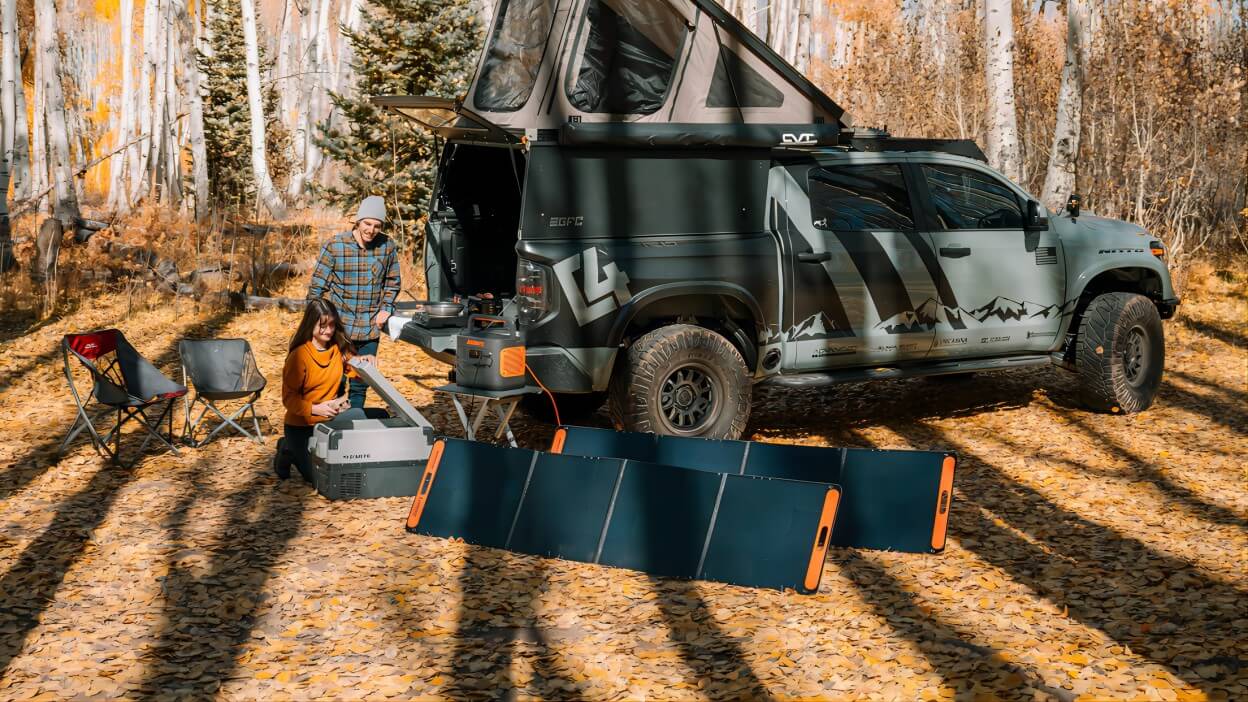 Solar Panel for Pop Up Camper with Jackery