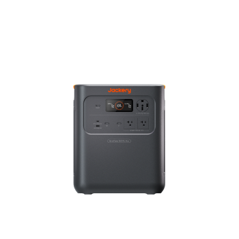 Jackery HomePower 3600 Pro Max portable power station, shown from the front on a transparent background.