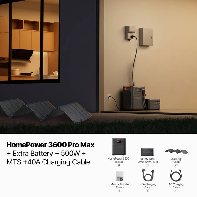 Jackery Solar Generator HomePower 3600 Pro Max