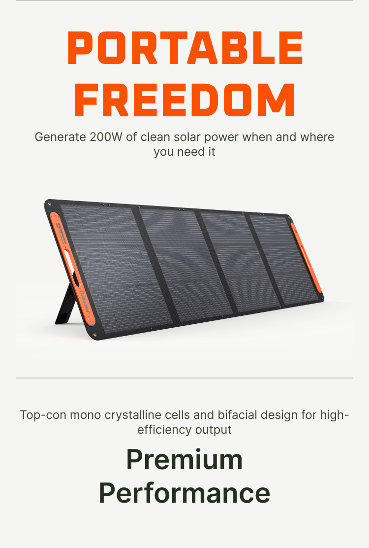 Jackery SolarSaga 200W Solar Panel - Jackery Jackery SolarSaga 200W Solar Panel - Jackery
