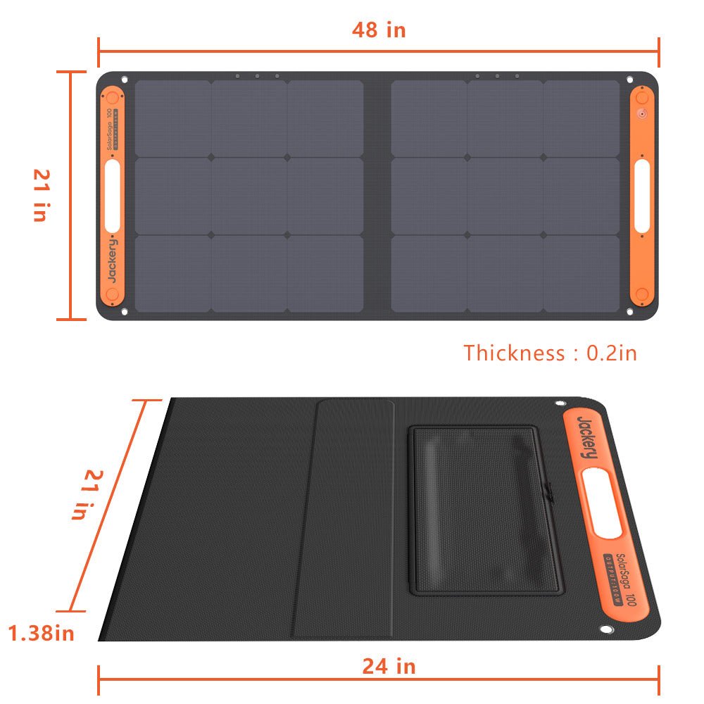 Jackery Flexible & Portable SolarSaga 100W