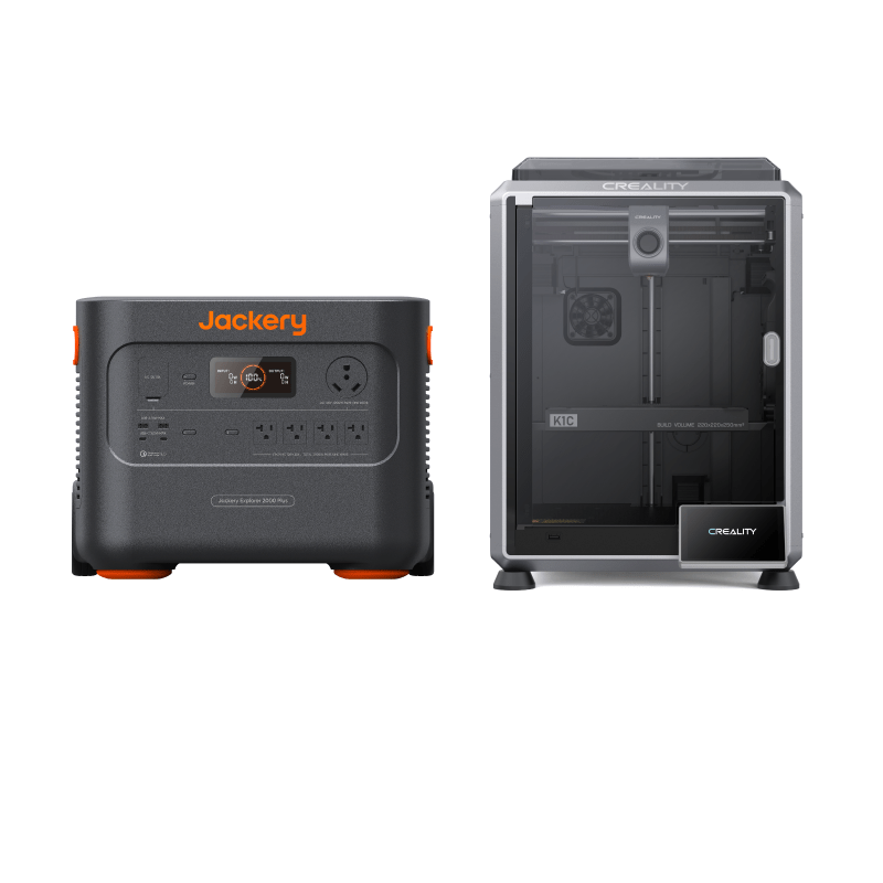 Jackery Explorer 2000 Plus + Creality K1C 3D Printer