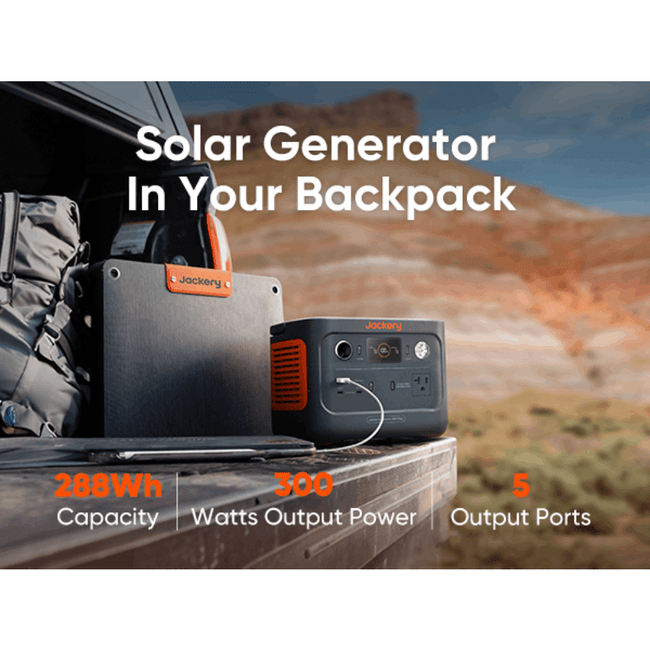 Jackery Explorer 300 Plus Portable Power Station (Refurbished)
