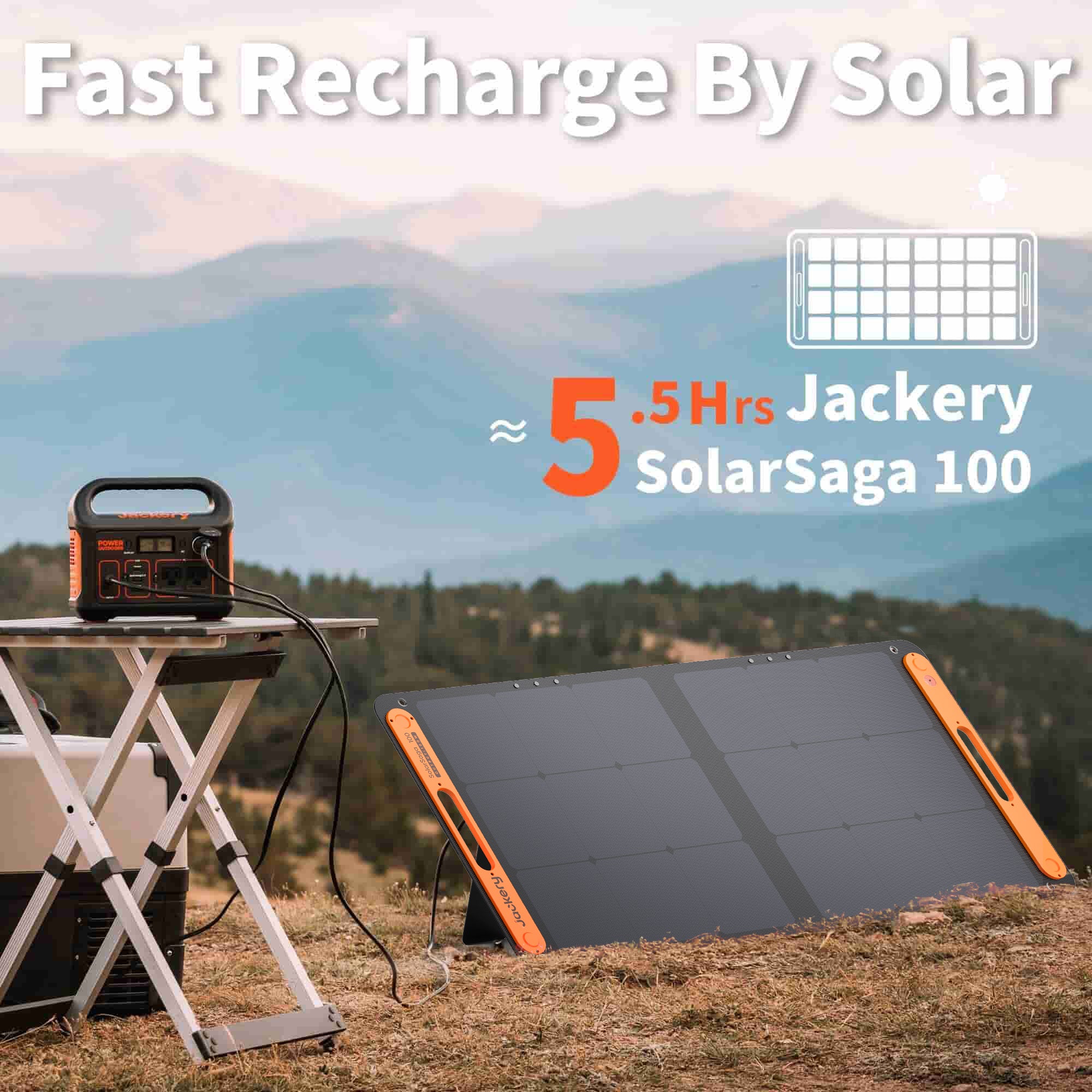 Jackery Solar Generator 300 (Jackery 300 + SolarSaga 100W)