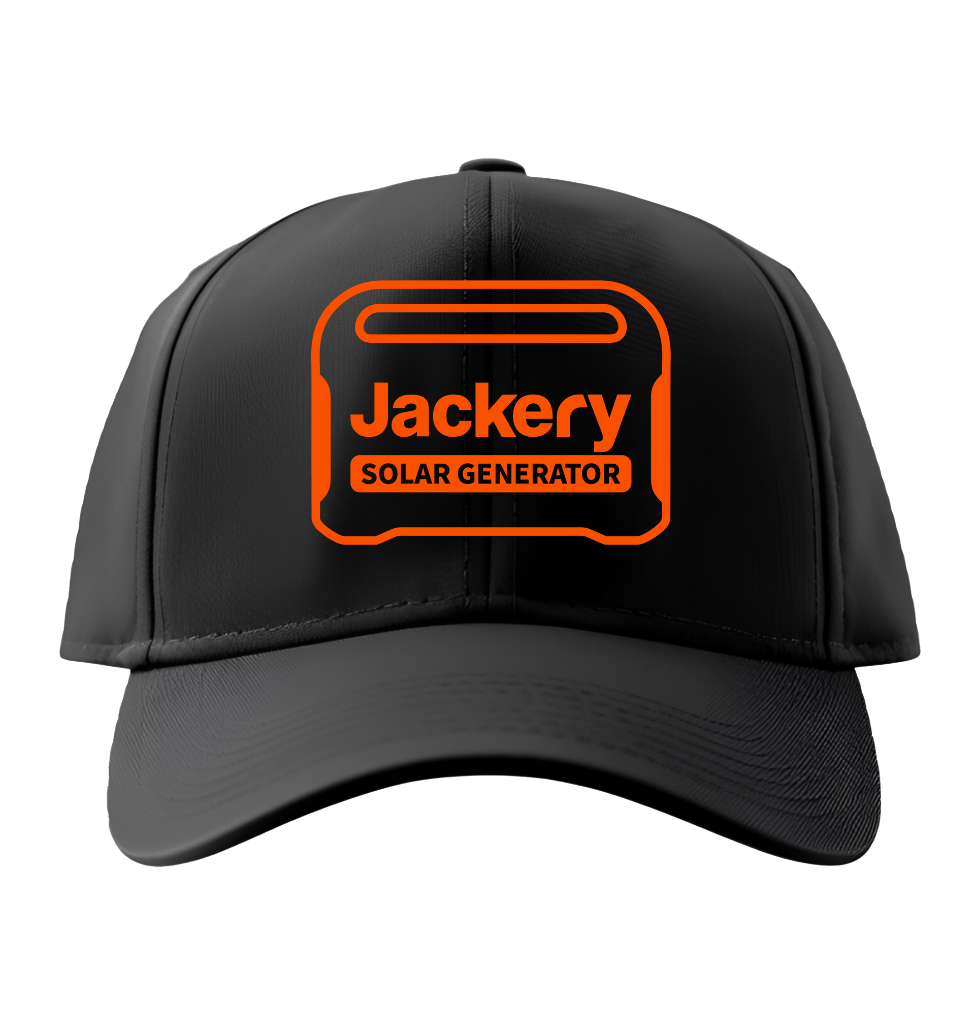 Jackery Solar Generators Black Long Bill Baseball Hat - Jackery