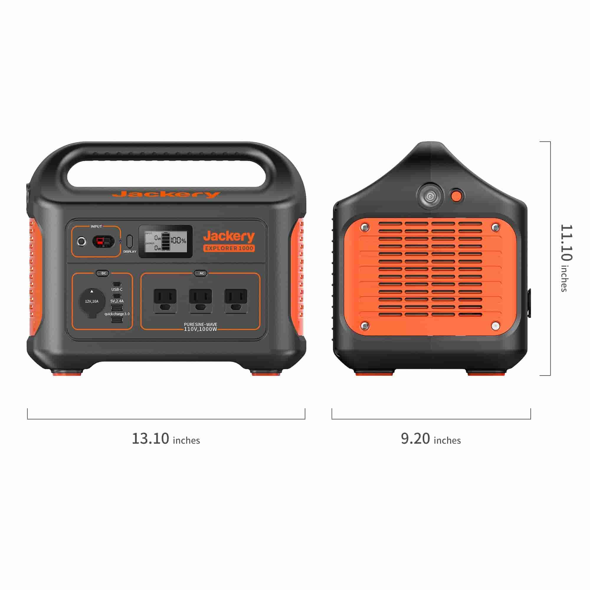 Jackery Explorer 1000 Portable Power Station (Refurbished)