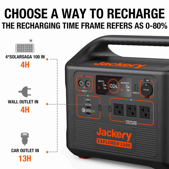 Jackery Explorer 1500 Portable Power Station - Jackery